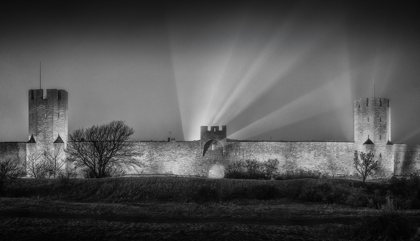 Dimmig kväll i Visby