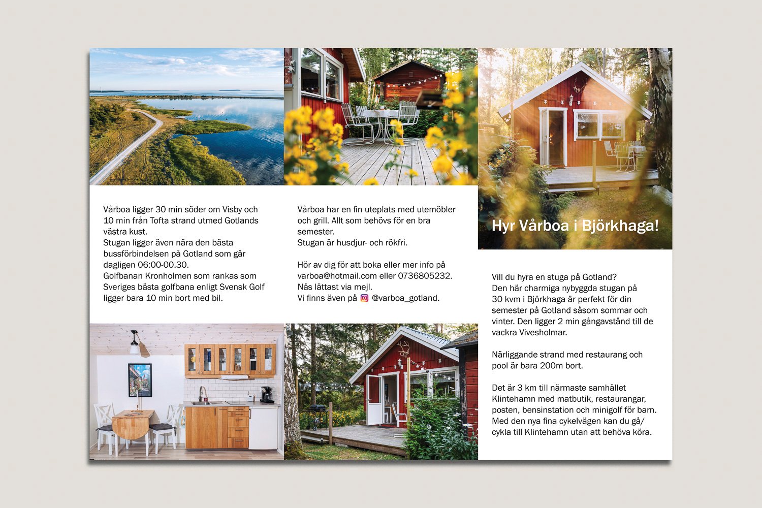 En lösning för en folder – från bilder tagna på plats till en färdig trycksak.